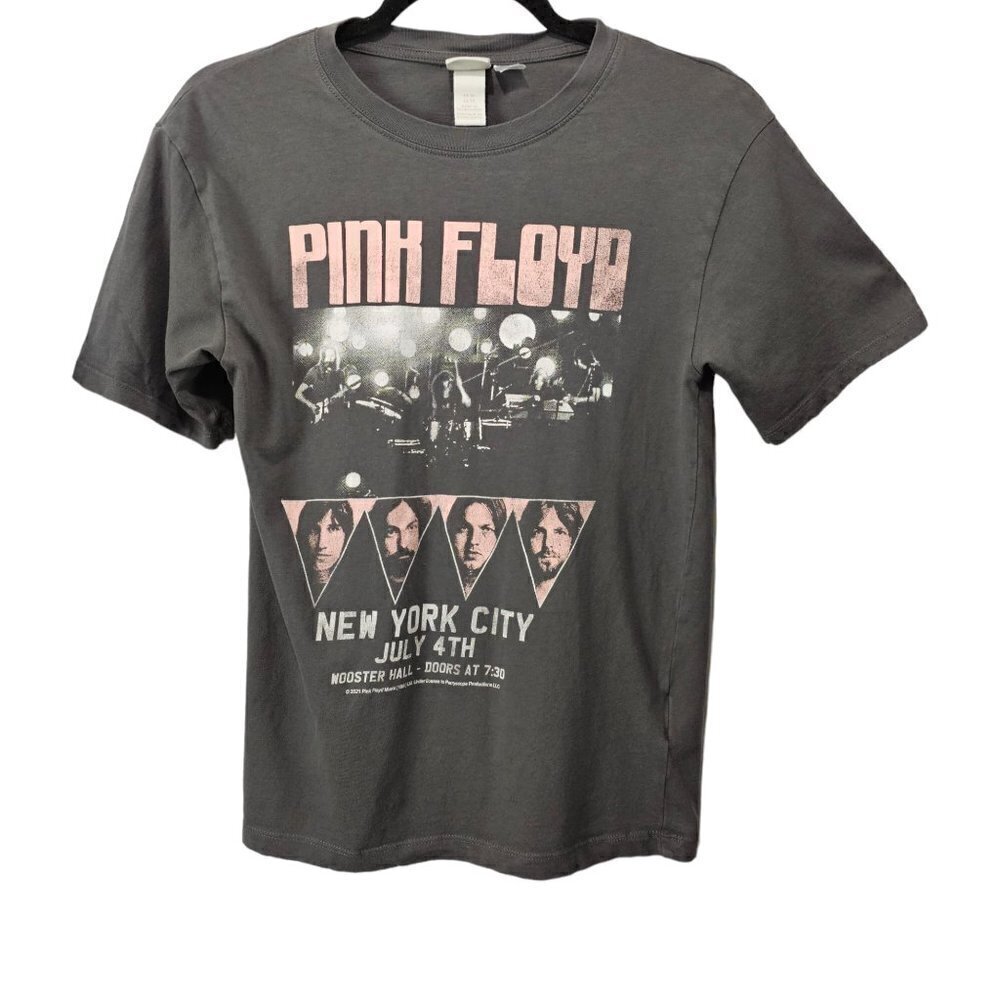H&M Pink Floyd Rock Band New York City Concert Graphic T Shirt